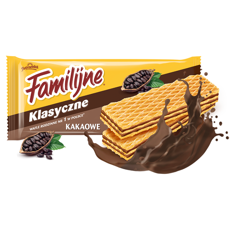 Wafle o smaku kakaowym