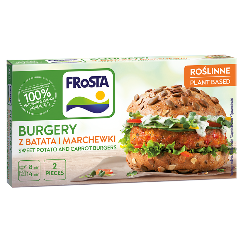 Burgery z batata i marchewki mrożone
