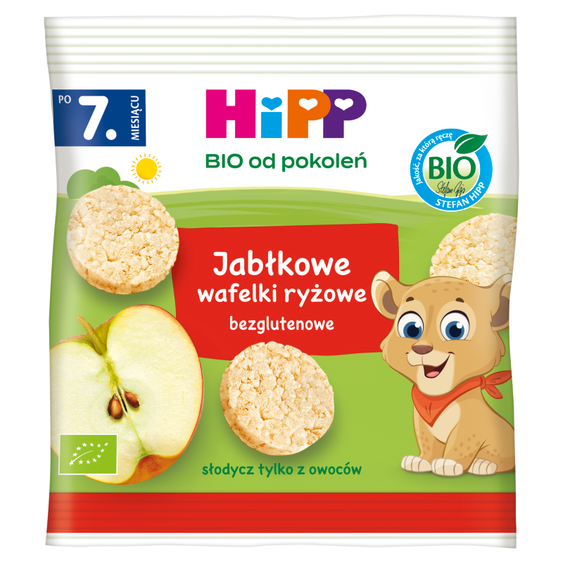 Wafelki ryżowe jabłkowe - po 7 miesiącu