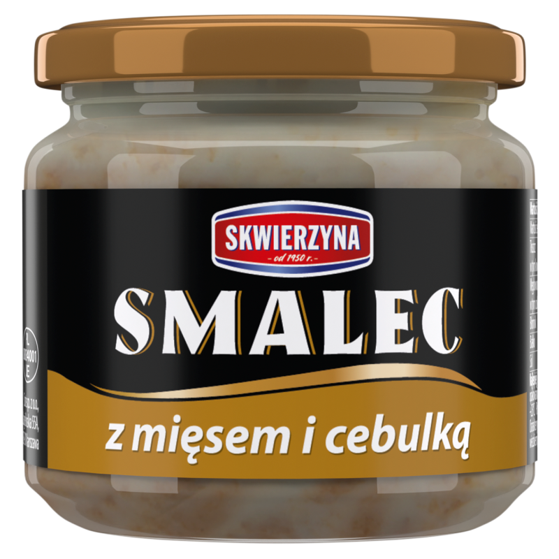 Smalec z mięsem i cebulką