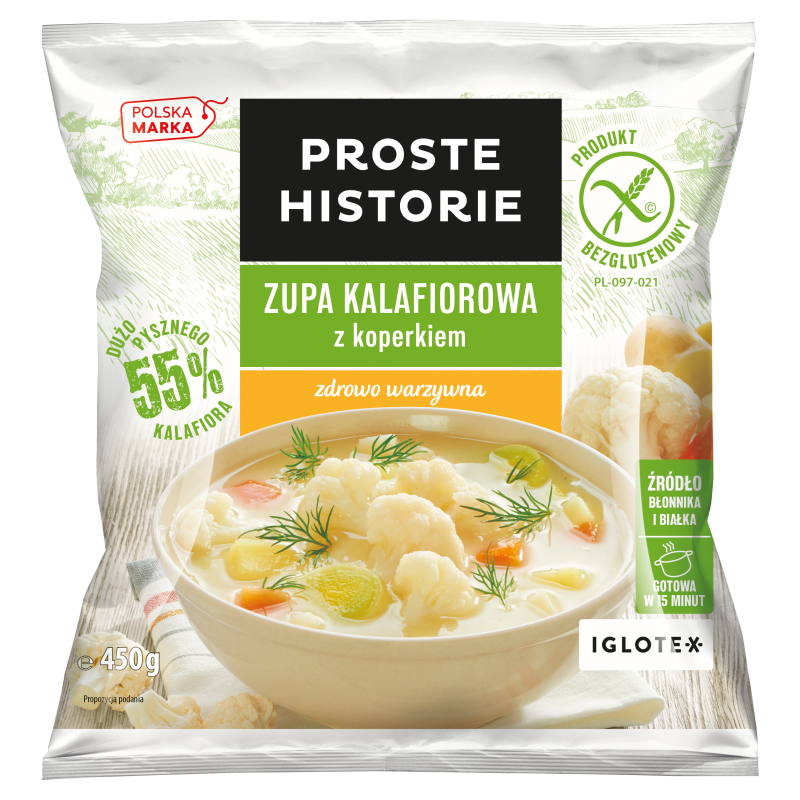 Zupa kalafiorowa z koperkiem bezglutenowa