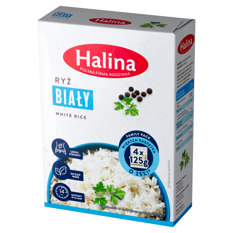 Ryż biały długoziarnisty (4x125g)