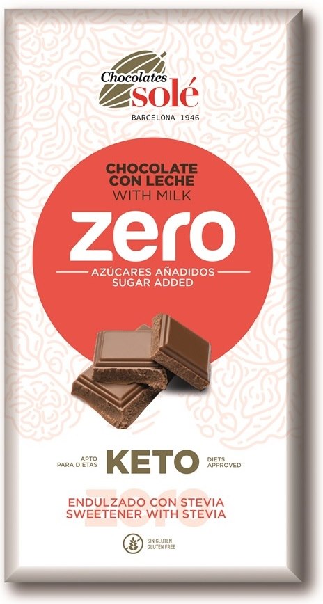 Czekolada mleczna bez dodatku cukru ze stewią KETO