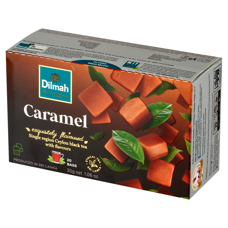 Herbata czarna cejlońska z aromatem karmelu (20 tor.)