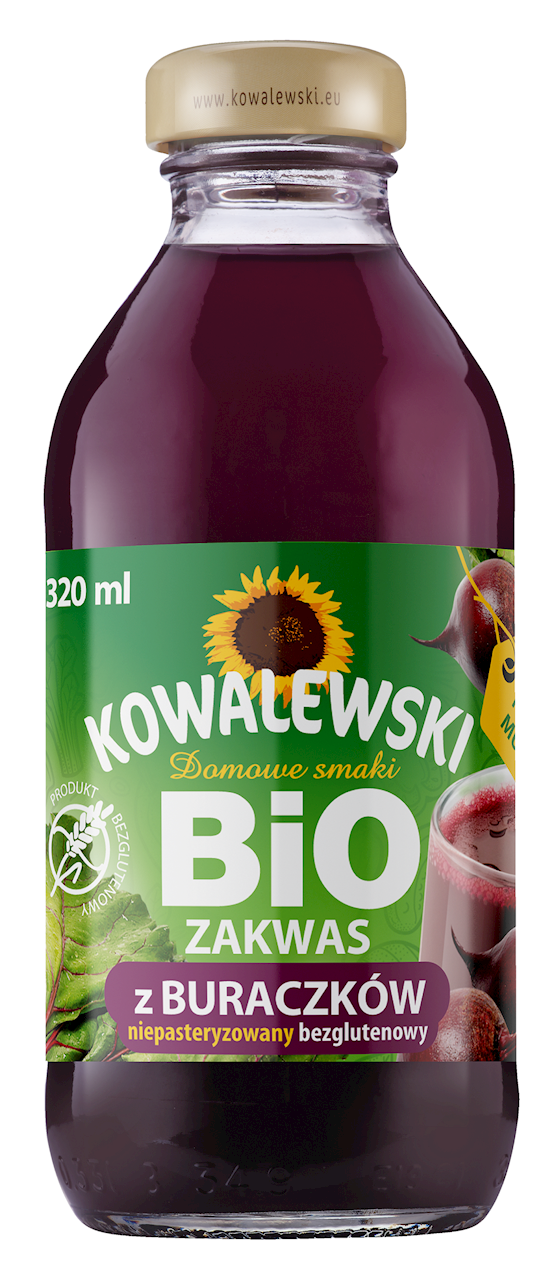 Żywy zakwas z buraczków ćwikłowych (na barszcz) bezglutenowy BIO