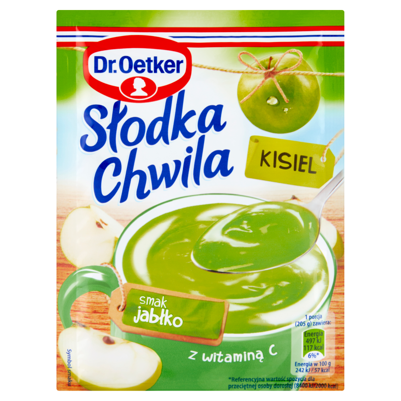 Kisiel o smaku jabłkowym