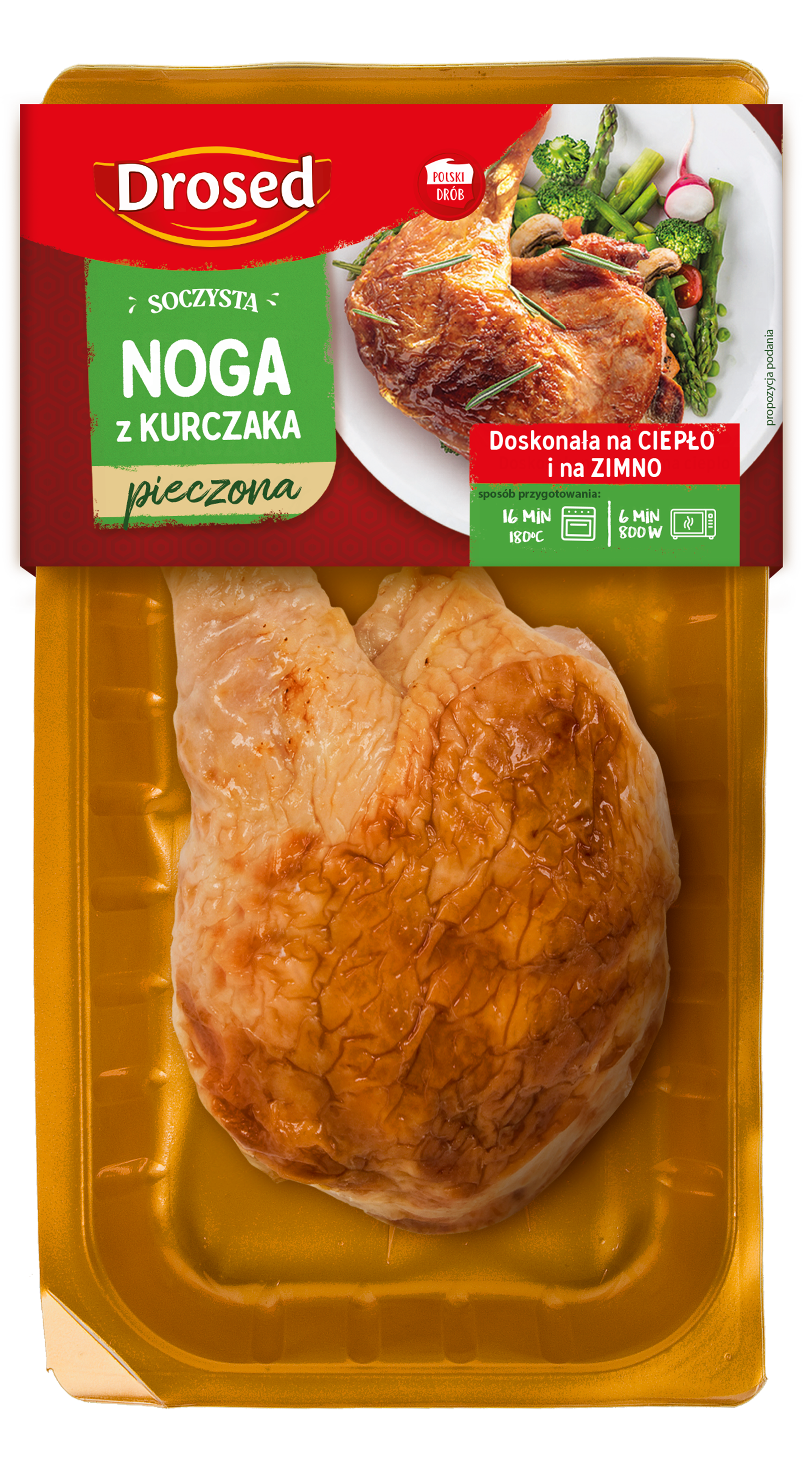 Noga z kurczaka pieczona