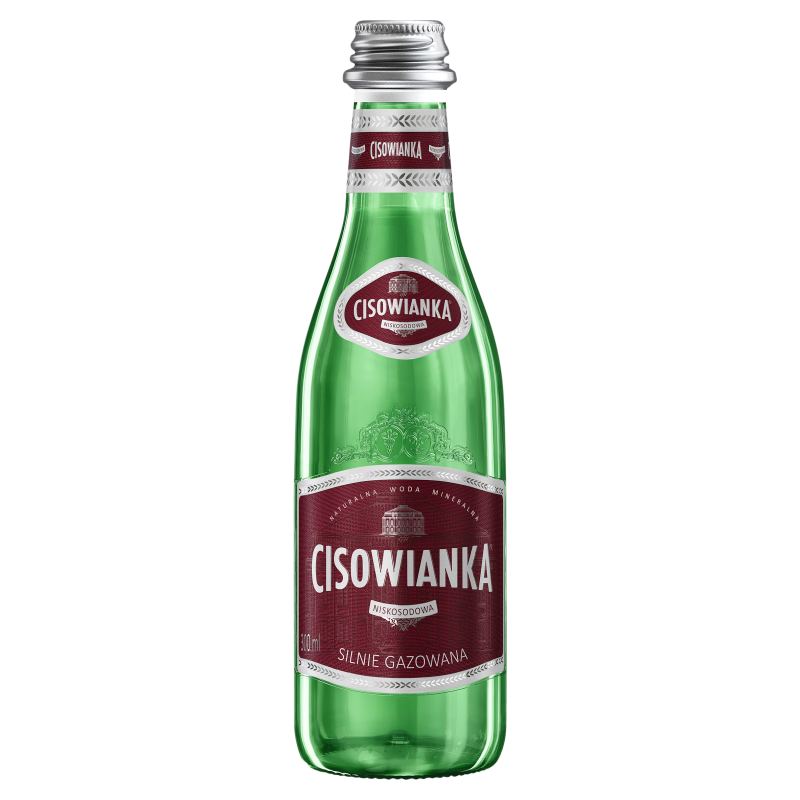 Naturalna woda mineralna silnie gazowana (szkło)