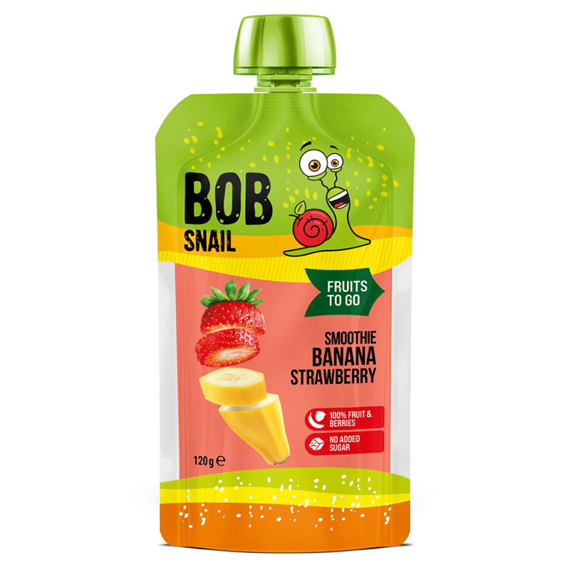 Smoothie bananowo-truskawkowe bez dodatku cukru