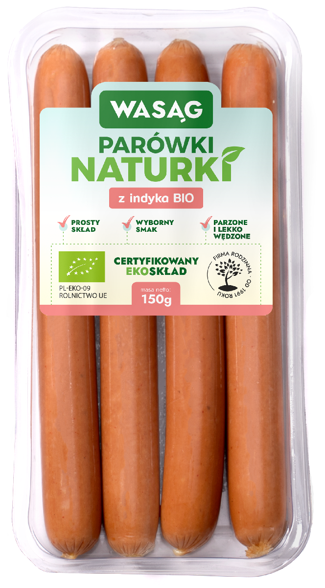 Parówki z indyka BIO