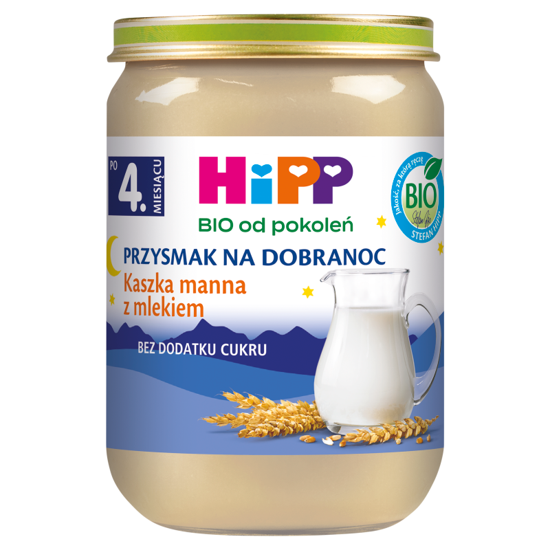 Kaszka manna z mlekiem - po 4 miesiącu