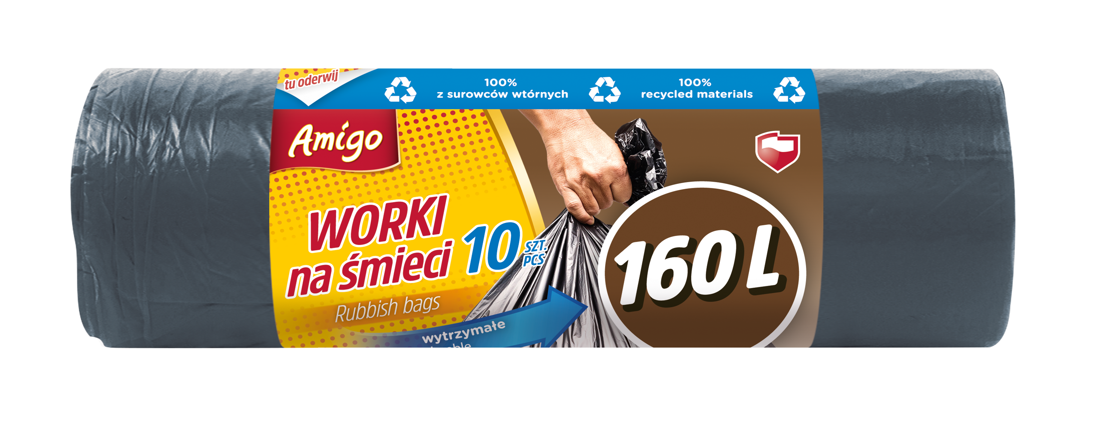 Worki na śmieci 160l 10 szt.