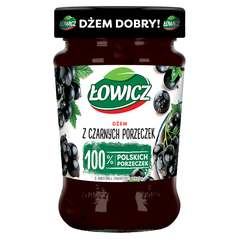 Dżem z czarnych porzeczek niskosłodzony