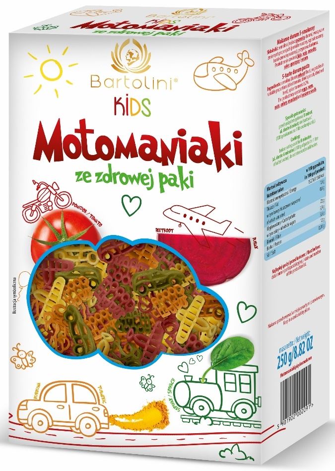 Makaron z suszonymi warzywami (semolinowy) - motomaniaki BIO