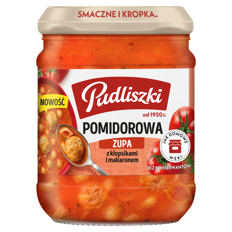 Zupa pomidorowa z klopsikami i makaronem
