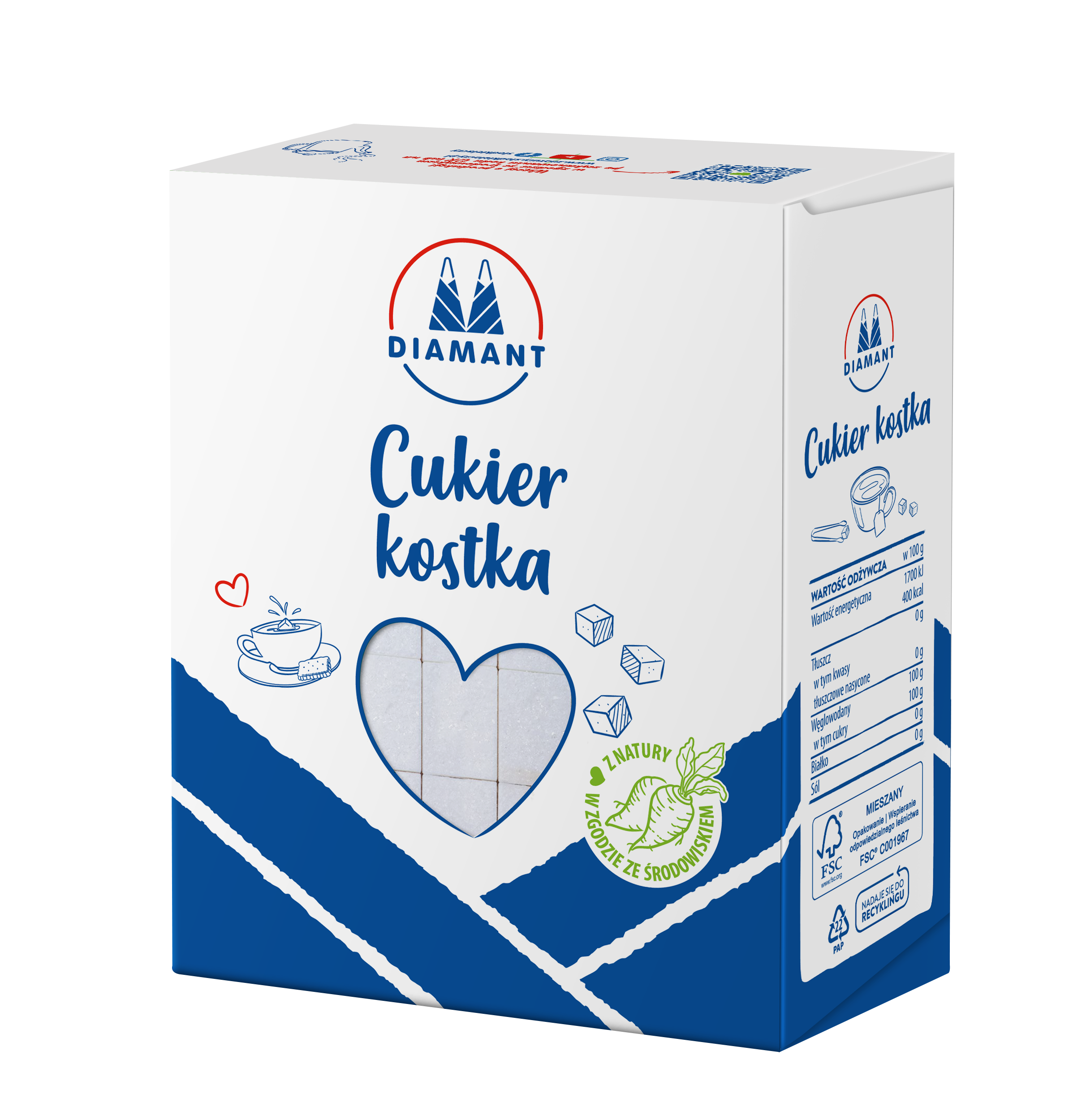 Cukier biały kostka