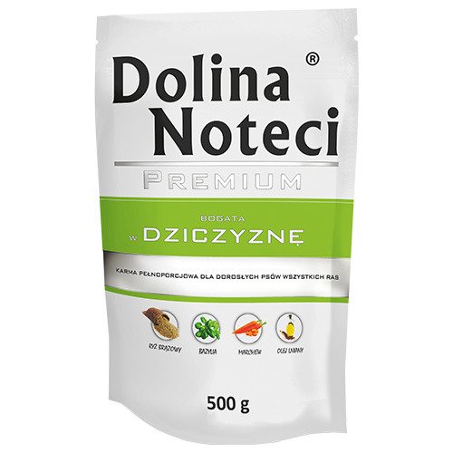 Mokra karma dla psa bogata w dziczyznę
