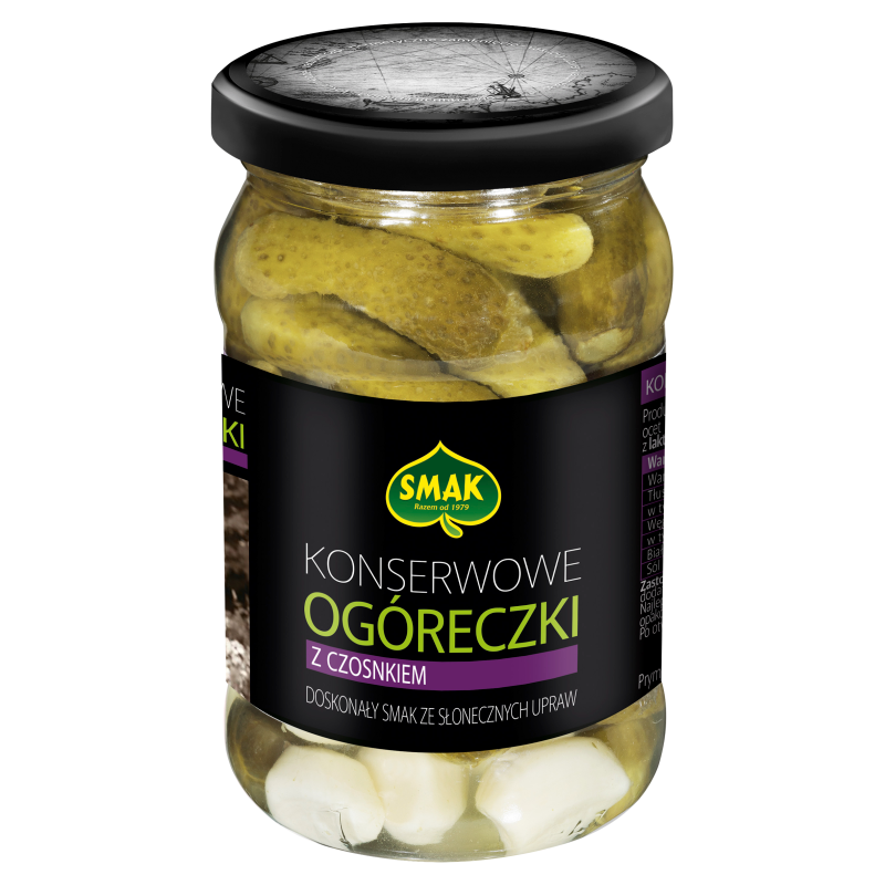 Ogóreczki konserwowe z czosnkiem