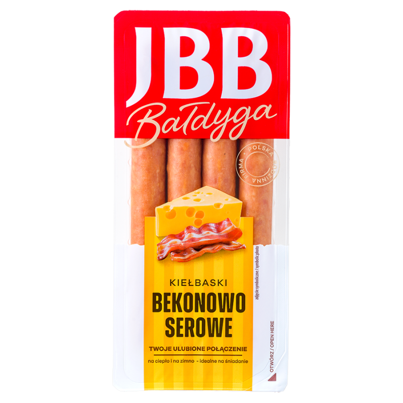 Kiełbaski bekonowo-serowe