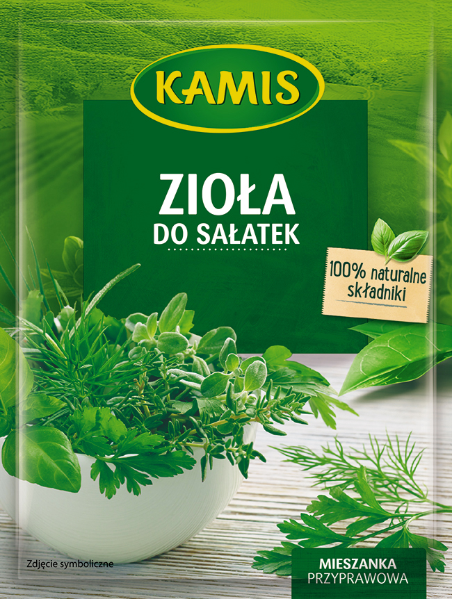 Zioła do sałatek z dodatkiem warzyw