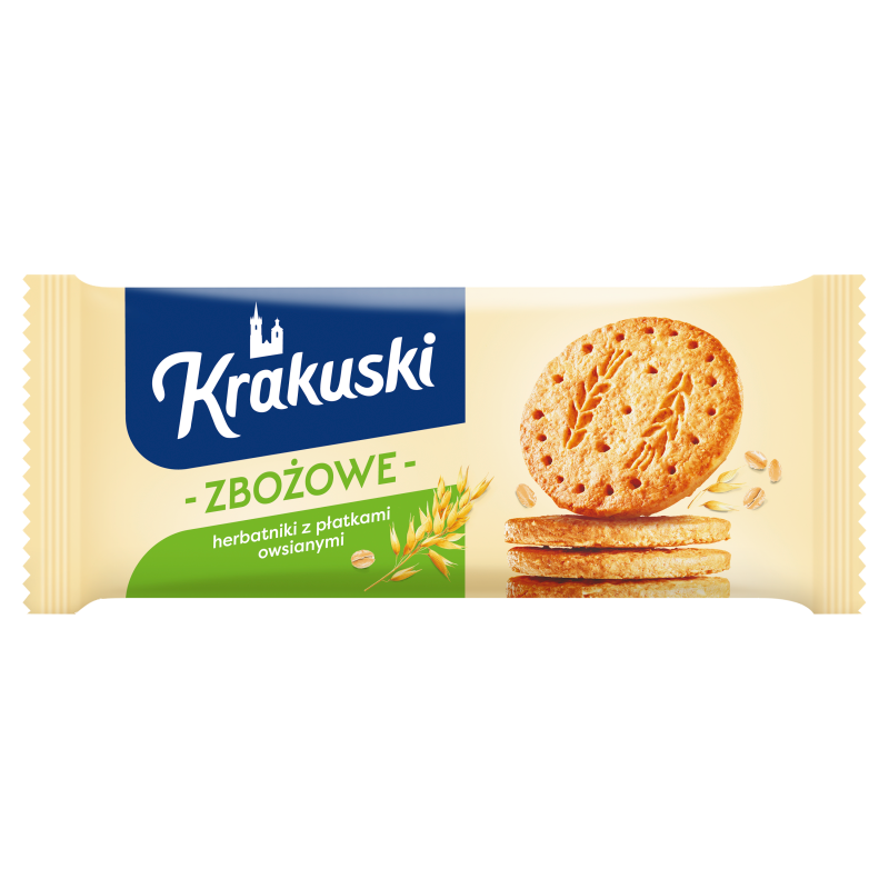 Ciasteczka zbożowe z płatkami owsianymi