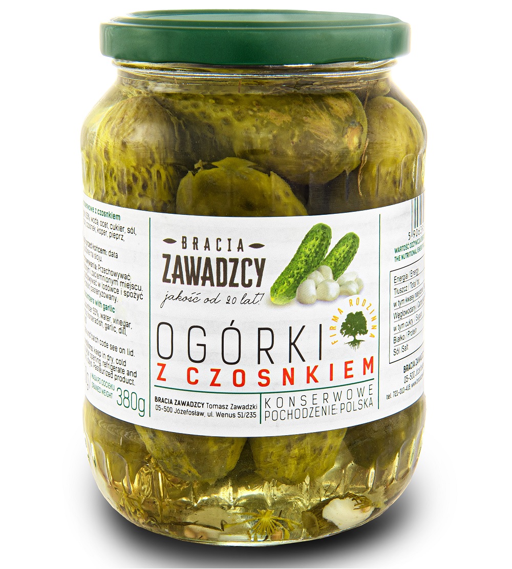 Ogórki konserwowe z czosnkiem