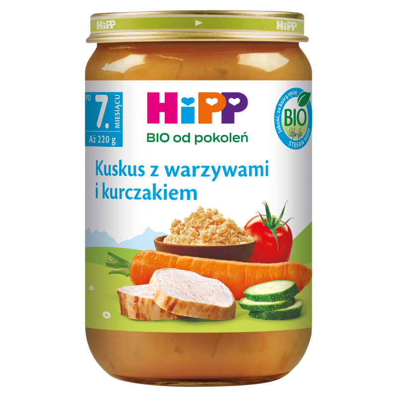 Kuskus z warzywami i kurczakiem, po 7 miesiącu