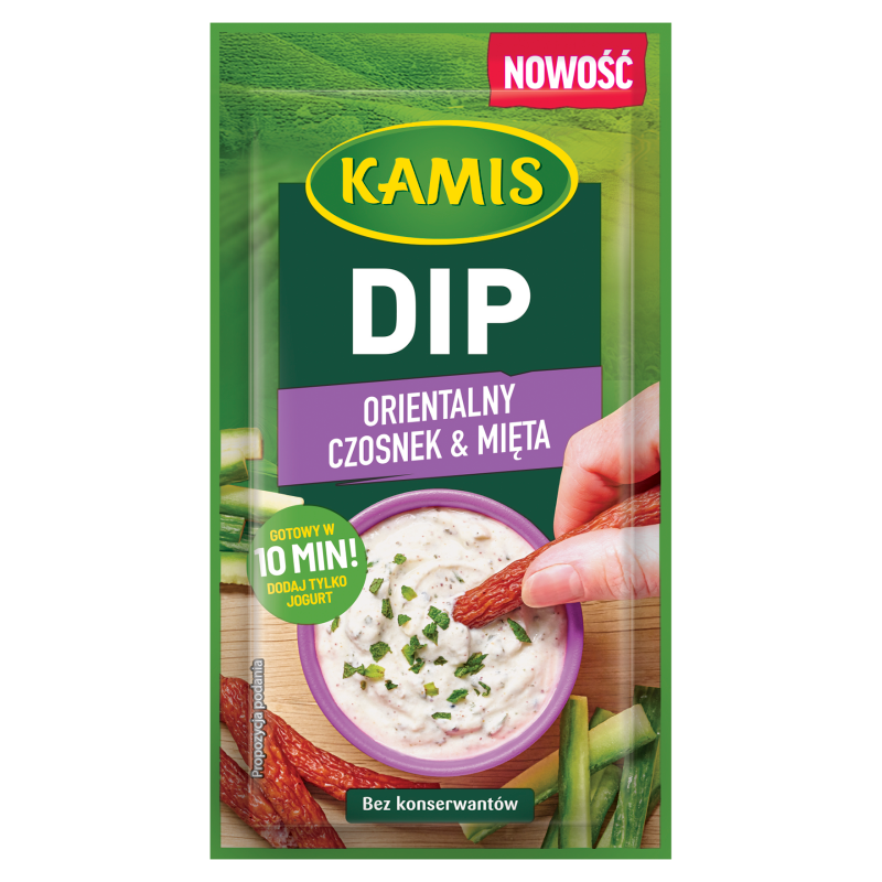 Dip orientalny - czosnek i mięta