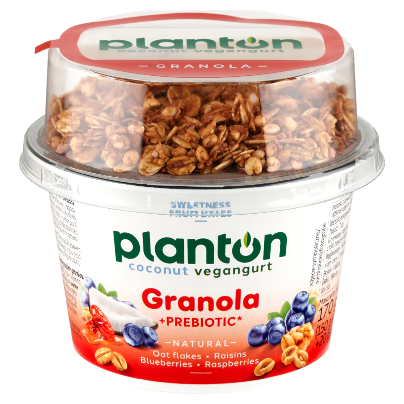 Vegangurt kokosowy naturalny z granolą