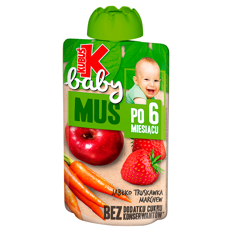 Mus jabłko truskawka marchew po 6 miesiącu