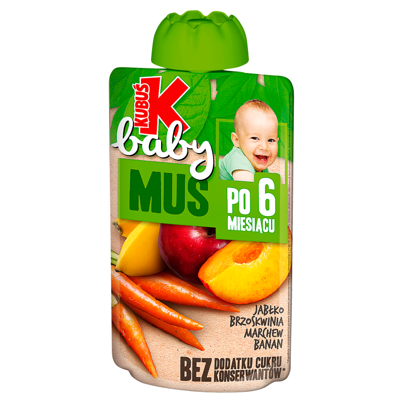 Mus jabłko brzoskwinia marchew banan po 6 miesiącu