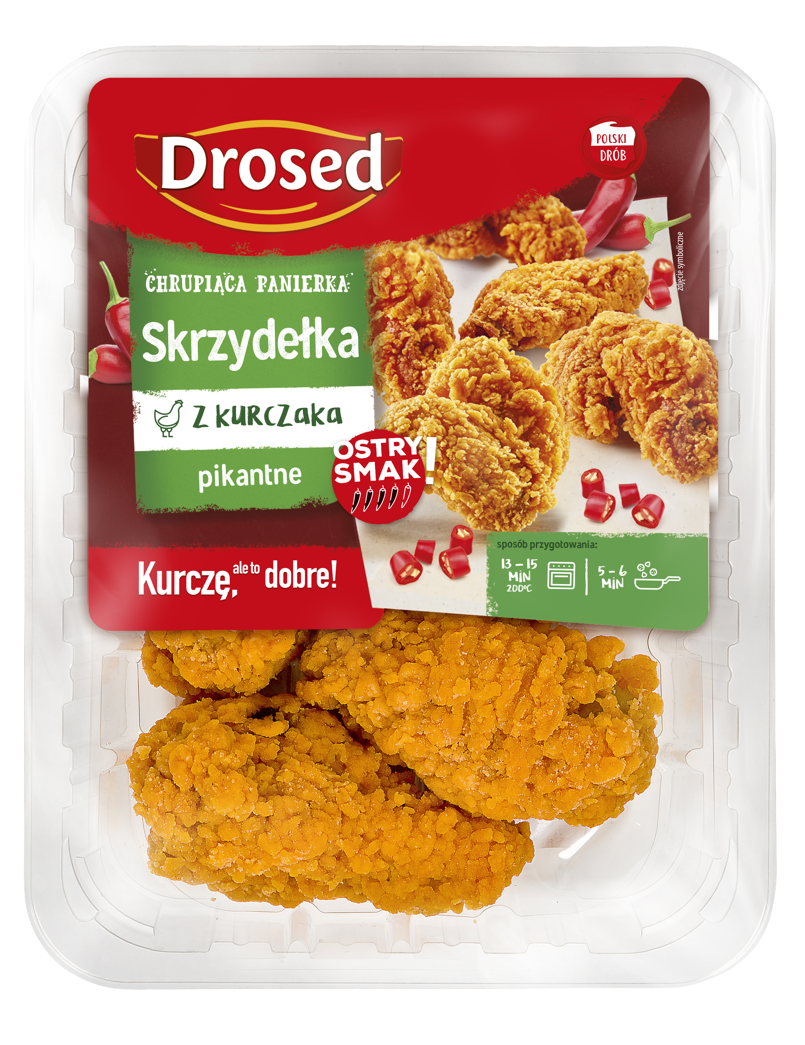 Skrzydełka z kurczaka panierowane pikantne