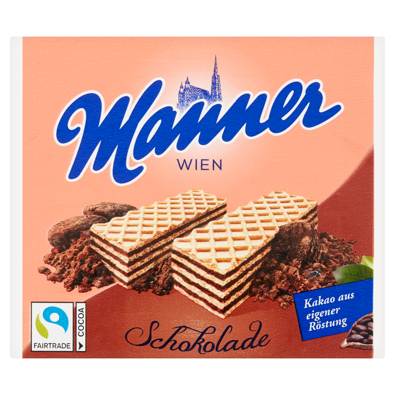 Wafle z kremem czekoladowym