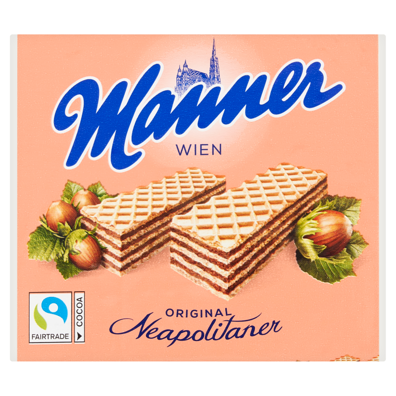 Wafle z nadzieniem orzechowym