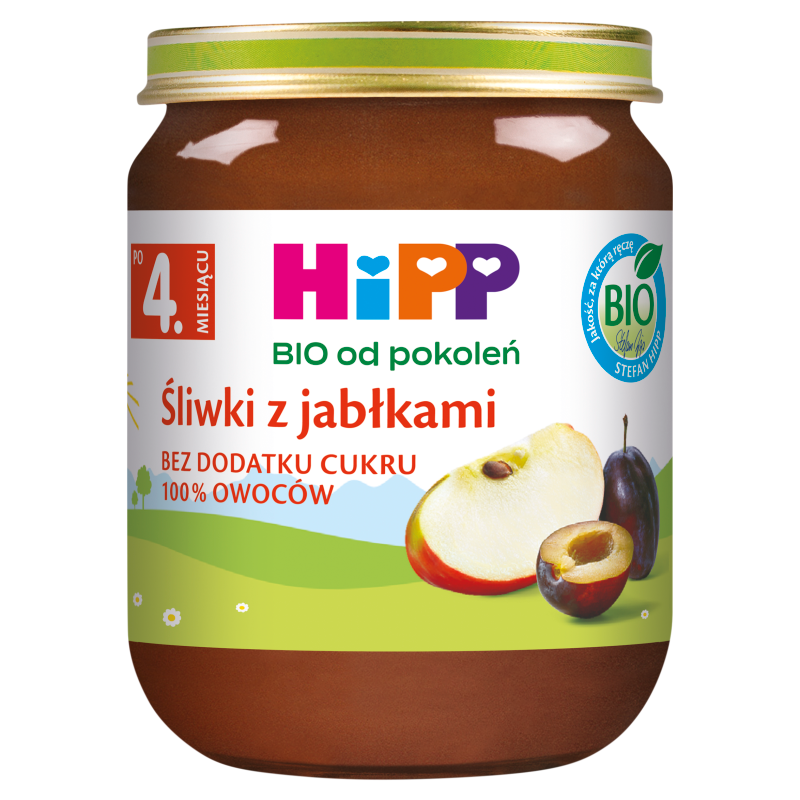 Śliwki z jabłkami po 4 miesiącu