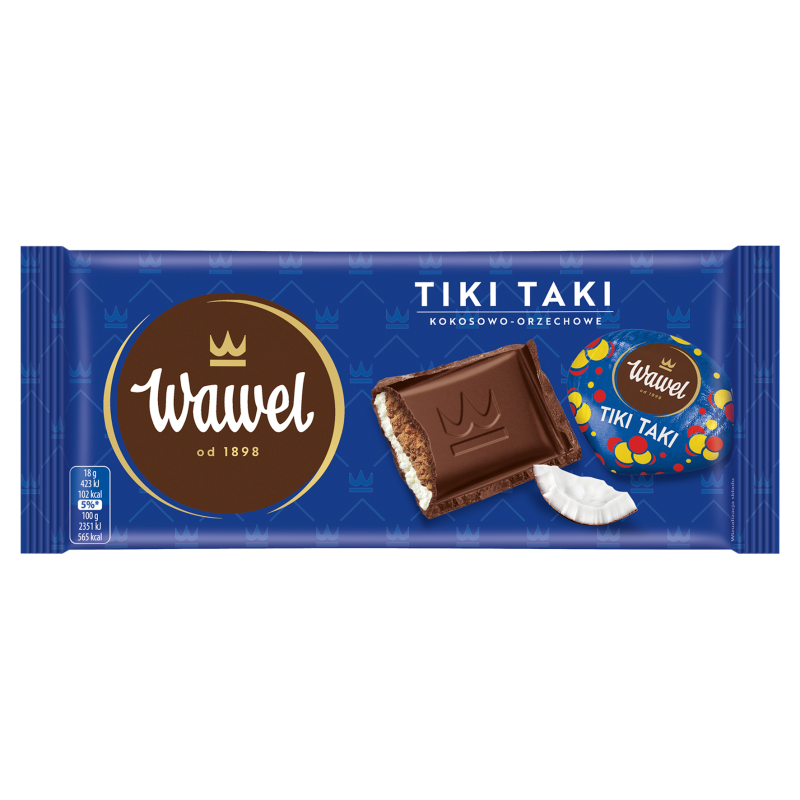 Czekolada nadziewana Tiki Taki kokosowo-orzechowe