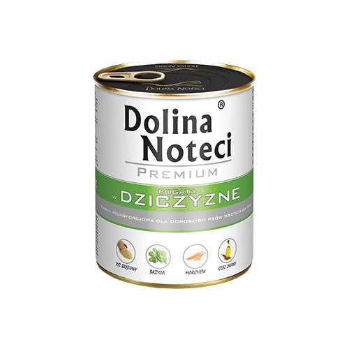 Mokra karma dla psa bogata w dziczyznę