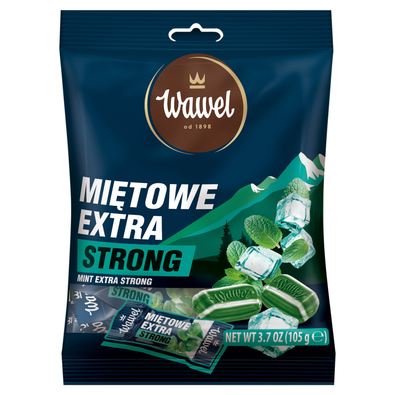 Cukierki nadziewane miętowe extra strong