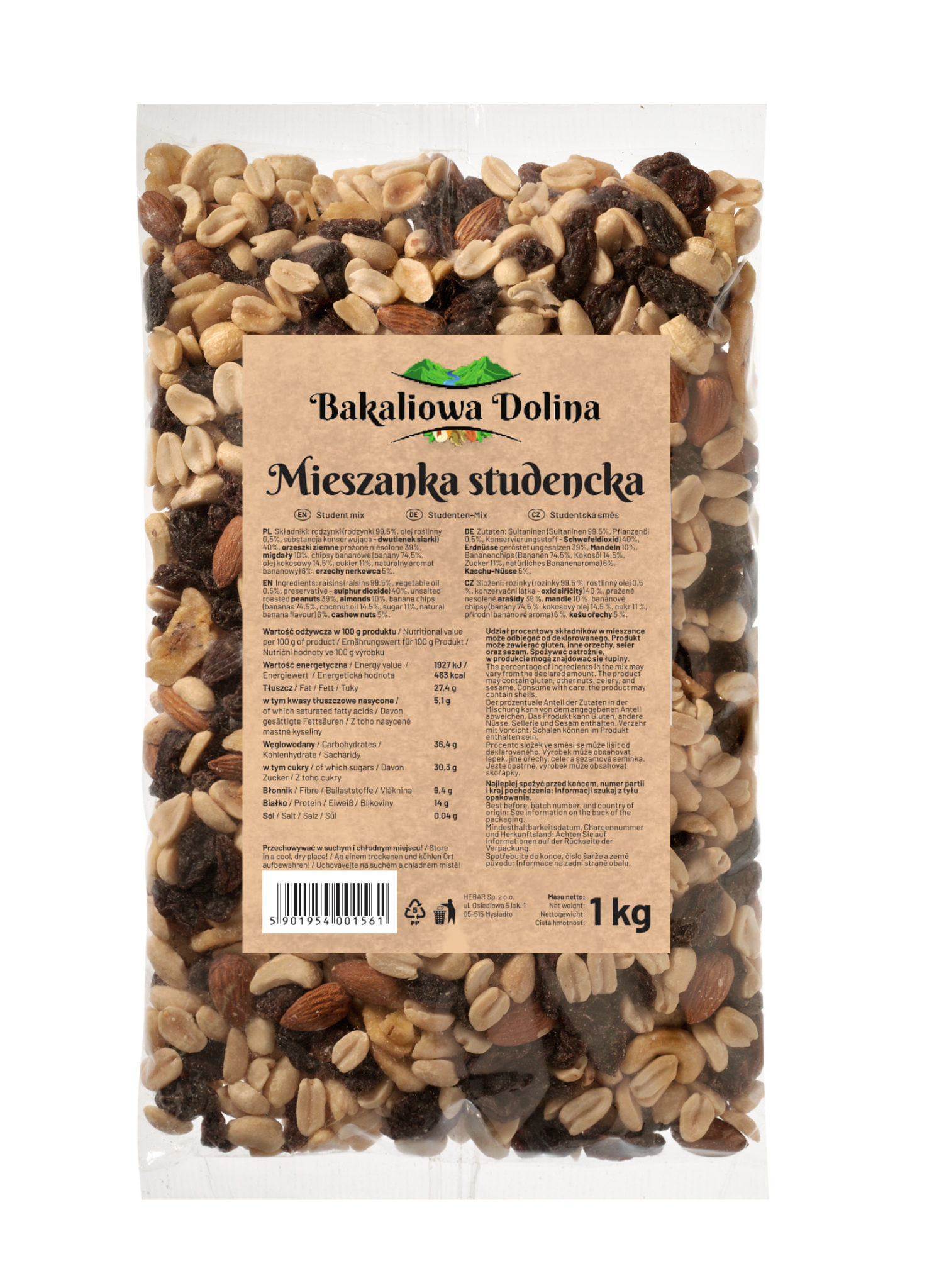 Bakaliowa dolina mieszanka studencka