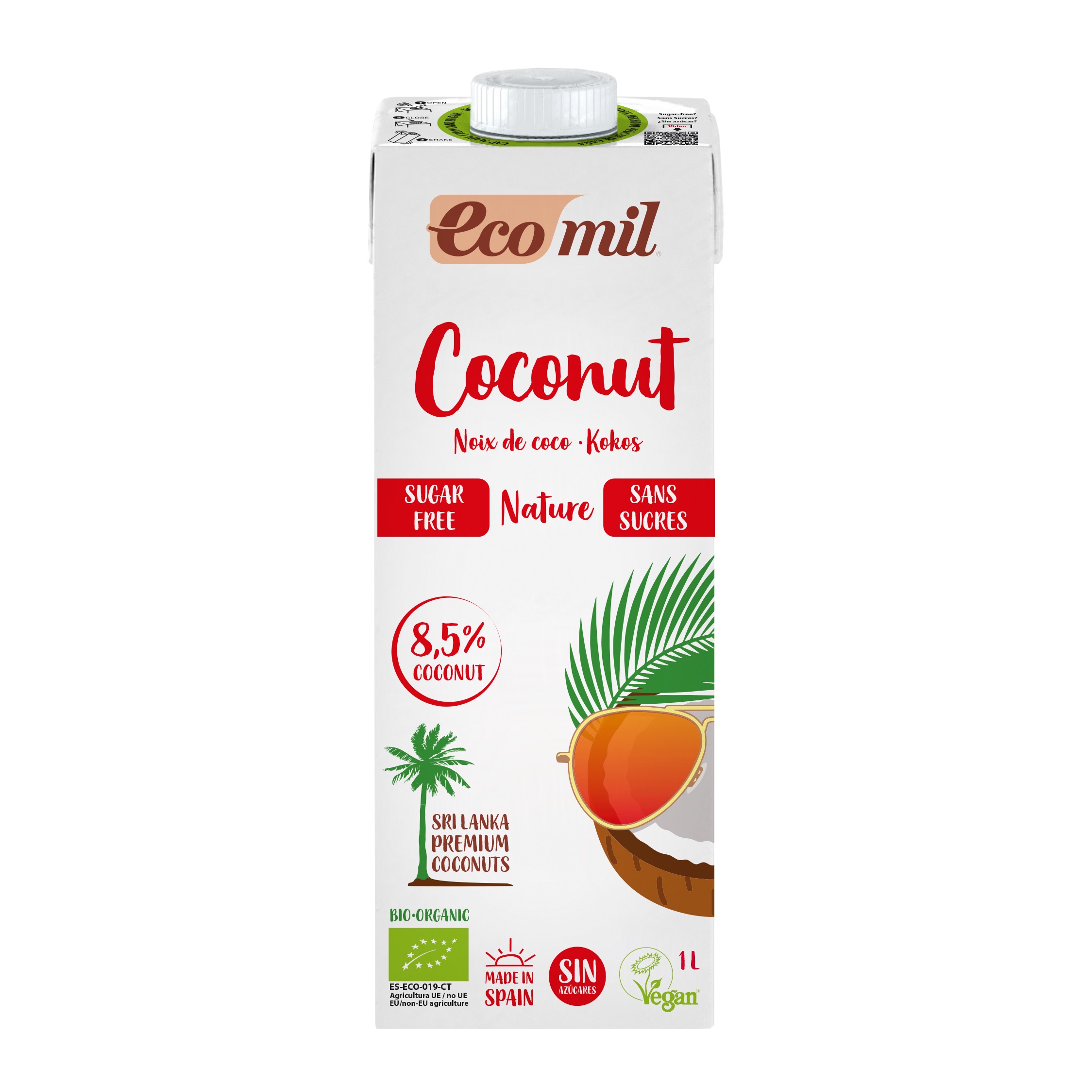 Napój kokosowy bez cukru BIO