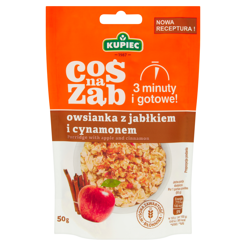 Owsianka z jabłkiem i cynamonem (instant)
