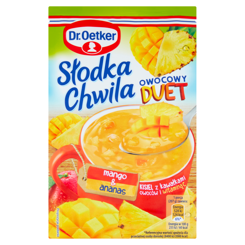 Kisiel o smaku mango-ananas