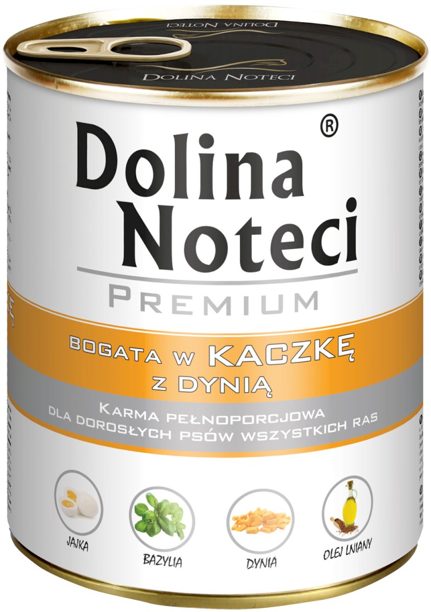 Mokry pokarm dla dorosłych psów wszystkich ras z kaczką i dynią puszka