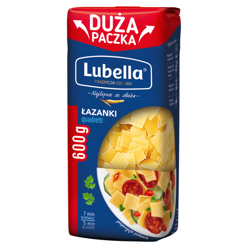Makaron łazanki (quadretti) XXL