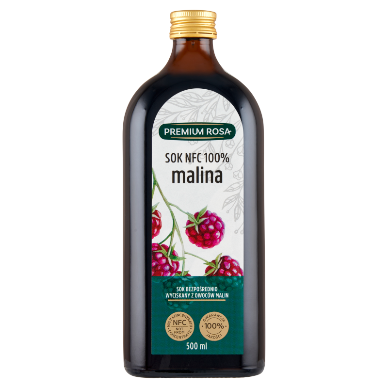 Sok bezpośrednio wyciskany z owoców malin 100%