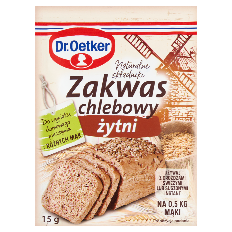Zakwas chlebowy żytni (na 0,5 kg mąki)