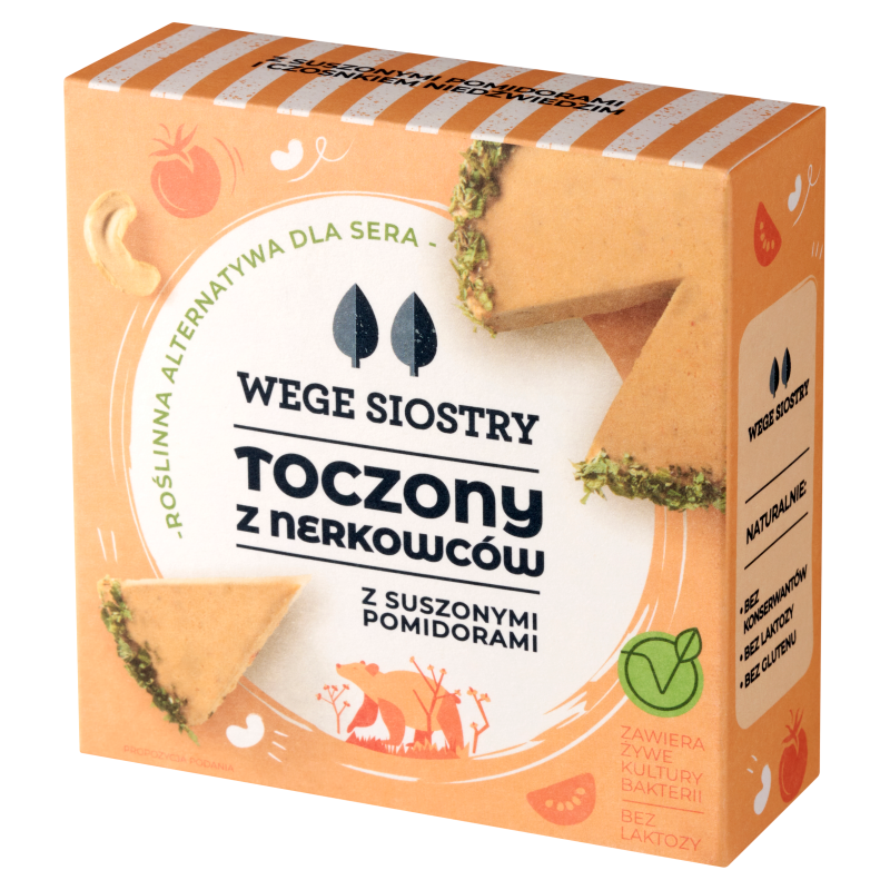 Toczony z nerkowców z suszonymi pomidorami i czosnkiem niedźwiedzim