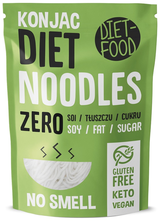 Makaron konjac noodle (nudle) bezglutenowy