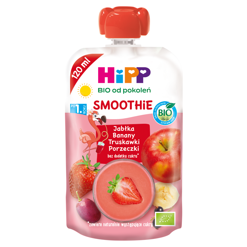 SMOOTHIE Jabłka-Banany-Truskawki-Porzeczki, po 1 roku