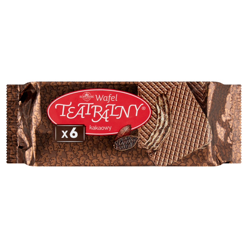 Wafel Teatralny kakaowy x6